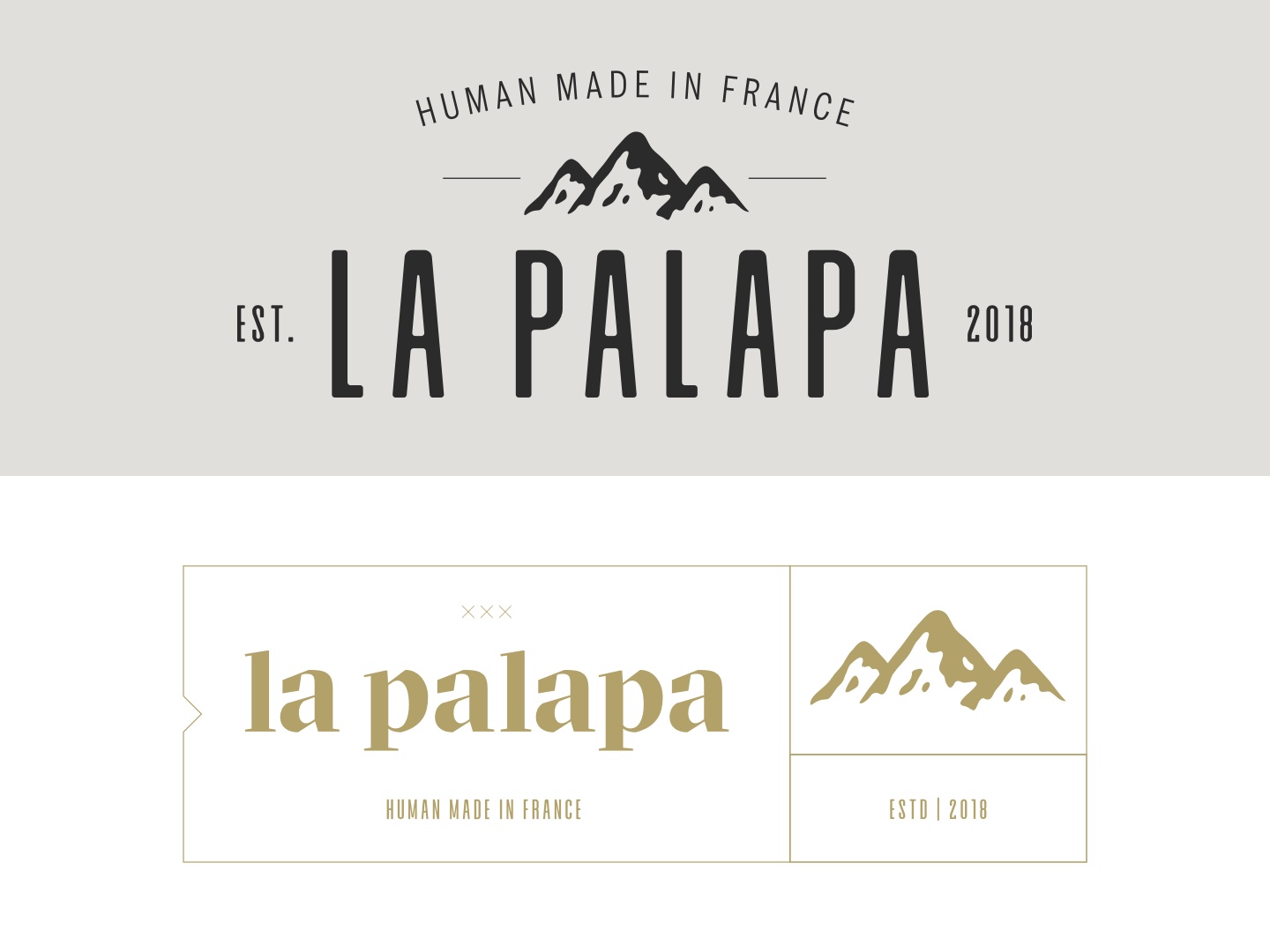 Composition logo rétro La Palapa