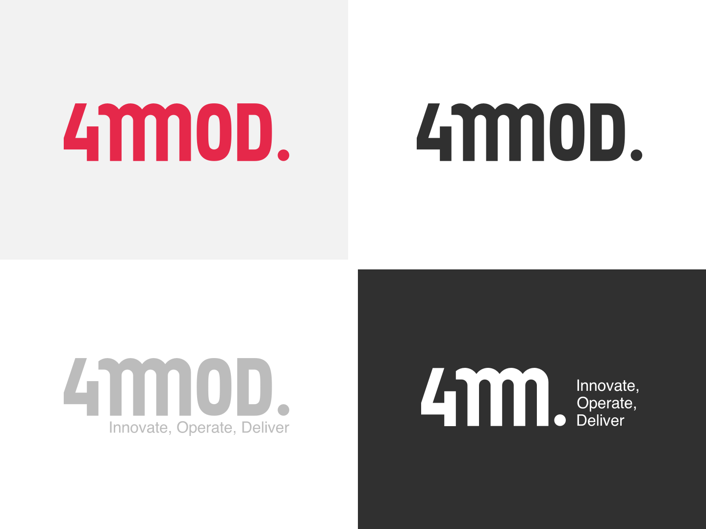Logo 4MOD déclinaisons